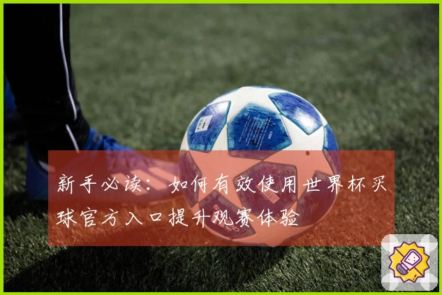 新手必读：如何有效使用世界杯买球官方入口提升观赛体验