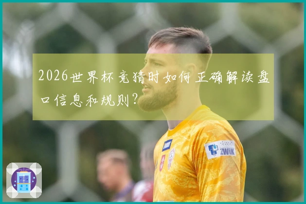 2026世界杯竞猜时如何正确解读盘口信息和规则？